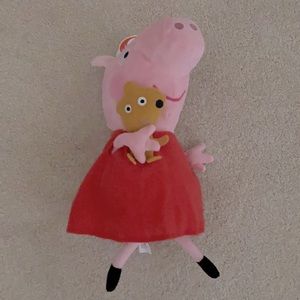 Peppa Pig Beanie plush TY NEW TAGS 96230 Valentines gift